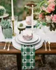 Clover Green Lattice Table Servikar Napkins handduk bröllop Bankettbord för middagsdekoration