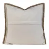 Pillow Cream Brown Pillows White Geometric Case 50x50 Decorative Cover For Sofa Soft Living Room Home Decorations
