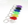 1000pcs 20000mcd Party Supplies Christmas White Torch Key Chains Ring Keyrings Light LED Falllamp Keychain Lights ZZ