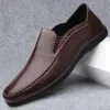 Casual schoenen herenloafers echte lederen mannen zachte klassieke bruiloft all-match mannelijke comfortabele zakelijke schoen