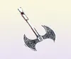 Pendant Necklaces Vintage Double Sided Viking Axe Necklace For Men Stainless Steel Nordic Celtic Knot Fashion Amulet Jewelry Gift2937135