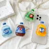 Ins Korean Cute 3D Fruit Drink Butelka Griptok leniwy wspornik na iPhone 14 13 Samsung Universal Phone Holder Stand Tok Grip Tok
