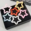 10pcs Glitter Hearts Stars Patches creuses pour bricolage Crafts Girl Coiffure Clip de coiffure Mariage d'anniversaire de mariage Cake Topper Decoration