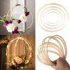 5pcs 10-26 cm DIY Catcher fait à la main Broderie Circle Cercle Cerft Craft Round Bague Bamboo Bamboo Mariage Décoration de Noël