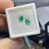 Свободные бриллианты Meisidian Pear Cut 4х6 мм 0,7 карата карата Форма Колумбийский гидротермальный зеленый изумруд Gemstnoe