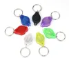 1000pcs 20000mcd Party Supplies Christmas White Torch Key Chains Ring Keyrings Light LED Falllamp Keychain Lights ZZ