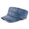 Uomini Capo militare Cotton 2023 Summer Navy Denim Top Cappello militare Cappelli Cadeti per papà Gorra Military Hombre