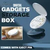 Mini Digital Gadgets Storage Box Multifunctional 5 in 1 Mobile Phone Data Cable 60W Fast Charging Cord Storage Case Phone Holder