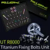 Risque 49pcs Kits à vis en alliage en titane pour Shimano Ultegra R8000 Bike Road Bike + frein + Frontrear Derilleurs Ti Bolts Set