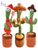 RC Robot Dancing Cactus Electron Plush Toy Soft Doll Babies die kunnen zingen en dansstem interactieve Bled Stark voor Kid 2209143340297