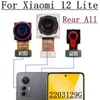 Original bakre kamera för Xiaomi Mi 12 Lite selfie frontal Big baksida Huvudback mot vidvinkel Makrokamera flexkabel