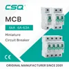 CSQ MCB 6A 10A 16A 20A 25A 32A 40A 50A 63A Hoogaanvallende capaciteit Miniatuurstroomonderbreker 6KA 230V/400V met CE -certificering