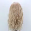 Fashion Curly Hand Sloot 13 * 2.5 Chemische vezels voorkant Lace Pruik Hoofddeksel Natuurlijke haarlijn Hoge temperatuur Zijig Wig Star Pat Stage Wig Props Pruik