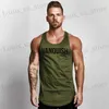 T-shirts masculins Joggers Nouveau gilet de course d'été Slim Fit Arc Veste imprimé Mesh respirant Tissu à séchage rapide