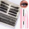 High capacity Free collocation Soft simulation Simple Operation Persistent curling Thin Band False eyelashes extention with Glue kits