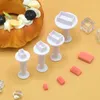 Bakvormen 3/4 stks diy hart pentagram ster afdichting ronde plunjer cutter koekje koekje cake mold decoratie gereedschap keuken accessoires