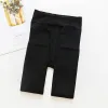 Trousers High Quality 312 Yrs Fleece Lining Girls Tights Thick Warm Dance Children's Pants Gilrs Winter High Elastic Kids Pantyhose