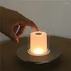 Kerzenhalter High-End-Messing Messing Messing-Funktion LED LECKELSCANDELA LAMPE DE Chevet Ornamente für Villa Home Goods
