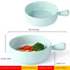 Bowls Handle Bowl Imitation Porcelain Single Versatile Nordic Tableware Commercial Creative Soup Restaurant Breakfast