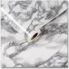 Fond d'écran de cuisine en marbre Peel and Stick Paper peint auto-adhésif Film de vinyle imperméable pour le revêtement mural et la rénovation des meubles