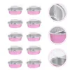 Cupcake cottura tazza di tazze da cuore muffin mazzo di alluminio usa e getta pentole ramekins mini scatole di coperchi a forma di dessert