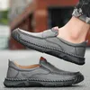 Casual Shoes Mens Loafers 2024 Genuine Leather For Men Business All-match Slip On Male Comfortable Driving Shoe