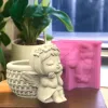 Венок -девушка ваза Силиконовая плесень ароматизированная цементная орнамент домашнее самодельное цветочный горшок с плесенью для ручки