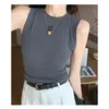 Top Tank womens designer Womens Tank Top Summer Slim Sleeveless Camis Croptop Outwear Elastic Sports Knitted Tanks