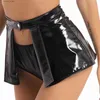 Sexy rok y dames lederen mini rok hoge taille feest korte dans rokken wetto club clubwear carnaval carnival rave dansen miniirts l410