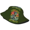 Berets Woman Bucket Hat Zombie Mode Activated Accessories Bob Spring Headwear Sun Cap Foldable