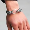 Bracelet pour hommes de loup à double tête