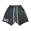 Heavy Fabric Washed Do Old Shorts Men Woman Summer Fashion Top Quality Vintage Drawstring Bre 833