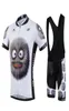 Homme drôle de dessin animé sport jersey vélo de vélo courte