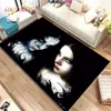 3D Gothic Horror Ghost Skull Fläche Teppich, Teppich für Heimsiegerzimmer Schlafzimmer Sofa Fußmat Küchendekor, Kinderspiel Nicht-Schlupfbodenmatte