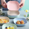 Plates Sauce Dish Wheat Straw Fruit Tray Little Tableware Garbage Storage Placement Sushi Plate Cake Stand Square Side