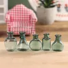 1 st 1:12 Dollhouse Miniature Glass Vase Flower Storage Jar Model Möbler Tillbehör för Doll House Garden Decor Kids Spela leksak