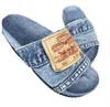 Nouveau couple denim slipper femelle sandales non glissantes confortables pantoufles plates d'été femme glisses de plage extérieure neutre chaussures décontractées femmes mules 35-43 01