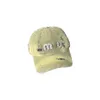 Hundred Diamond Letter Baseball Cap Distressed Casquette Luxe Candy Color Designer Hat Women's Summer Travel Fashion Ball Caps
