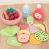 Wooden Food Kitchen Toys For Girls Cooking Food Set Pretend Play Kitchen Items Toy Interactive Montessori Puzzle Games Kids Toys