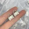 Brincos de luxo Brincos de garanhão Men designer de alta qualidade Gold Silver Diamond Jóias Ladies Moda Letra B Earings Anéis Partem