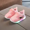 Kid Tennis Spring And Autumn Children LED Sneakers Boys Glowing Shoes kids Baby Girls Toddler Shoes with Light Up Luminous 240411