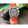 メンズメカニカルリチャMダイヤモンドオートマチックメンズシリコンスイスブランドデザイナースポーツ腕時計2HLJの豪華な時計を見る