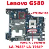 Carte mère FRU: 90000777 90001506 Boîte principale pour Lenovo G580 Ordinateur d'ordinateur portable LA7988P LA7981P avec N13MGE7BA1 1 Go à 100% Testé travail