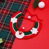 Dog Collars Exquisite Pet Collar Festive Knitted Wool Santa Claus Comfort For Cats Puppies Christmas Supply Cute