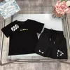 Classics baby tracksuits boys Short sleeved suit kids designer clothes Size 100-150 CM Front and rear logo printing t shirt and shorts 24April