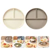 Geschirrsets 2 PCs geteiltes Dinnerteller Chrismas Geschenke Abteilteller wiederverwendbarer Split Kitchenaod für PP Serving Tablett Weihnachten