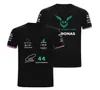 F1 Formel One 44 Lewis Hamilton T Shirt 63 George Russell Fan Breattable Jersey Summer Tshirt Ang Petronas Edition Children Clot3573061
