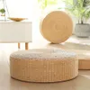 Grass Woven Futon Cushion for Household Use Japanese Style Thickened Sitting Meditation Mat Tatami Floating Window Circular Lazy Person Zb