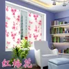 Adesivi per finestre a dimensioni personalizzate glassata pellicola opaca privacy vetro in vetro rosso blossom decorazioni natalizie 150 cm