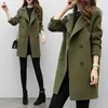 Womens Autumn Winter Jacket Casual Outwear Cardigan Ladies Slim Fit Coat Casual Solid Color Elegant Blend Outwear Veste Femme